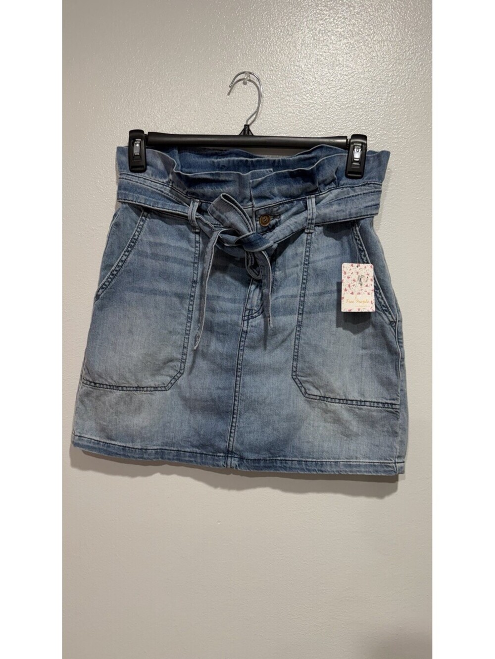 NWT Free People Denim Skirt High Wasted Summer Daisy Duke Women’s Size 10